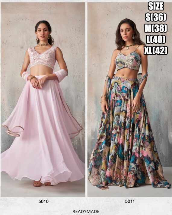 Pure Khatli Work With Sequins Designer Party Wear Lehenga Choli Sets