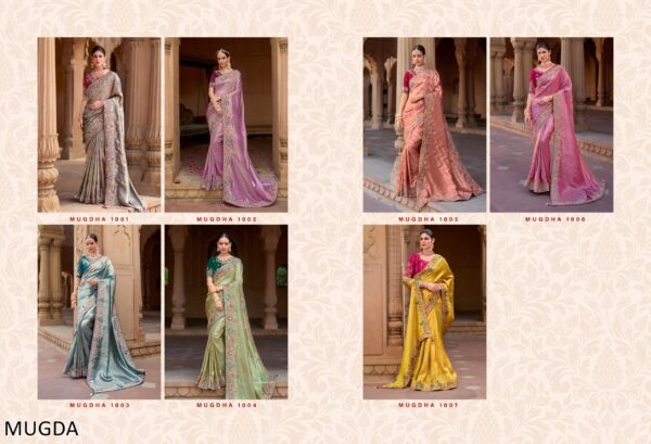 Ethnicrang Presents Latest Trends And Classics Wedding Wear Designer Un-Stitch Saree With Blouse