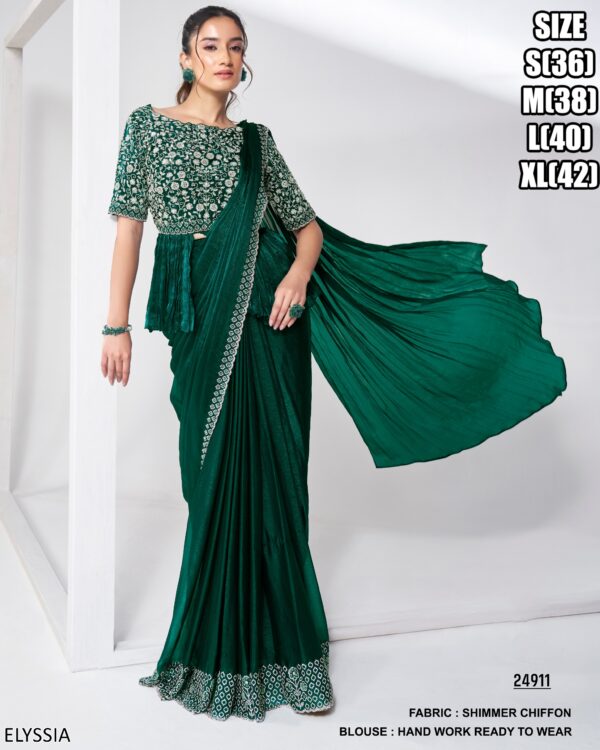 Presenting Designer Ready To Wear Sarees For Wedding Functions And Parties