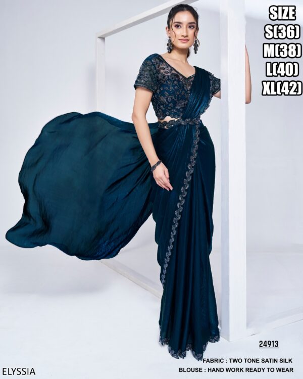 Presenting Designer Ready To Wear Sarees For Wedding Functions And Parties