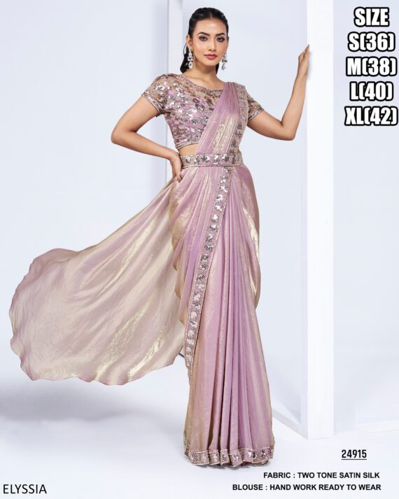 Presenting Designer Ready To Wear Sarees For Wedding Functions And Parties