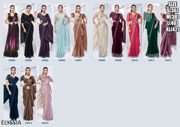 Presenting Designer Ready To Wear Sarees For Wedding Functions And Parties