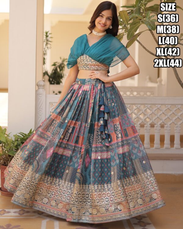 A Gorgeously Designed Flared Lehenga And Crop Top Collection For Weddings And Parties