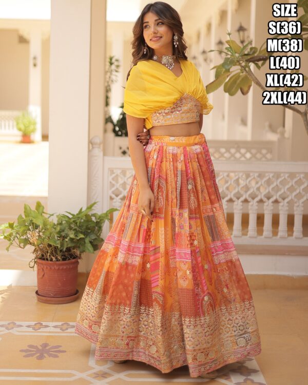 A Gorgeously Designed Flared Lehenga And Crop Top Collection For Weddings And Parties