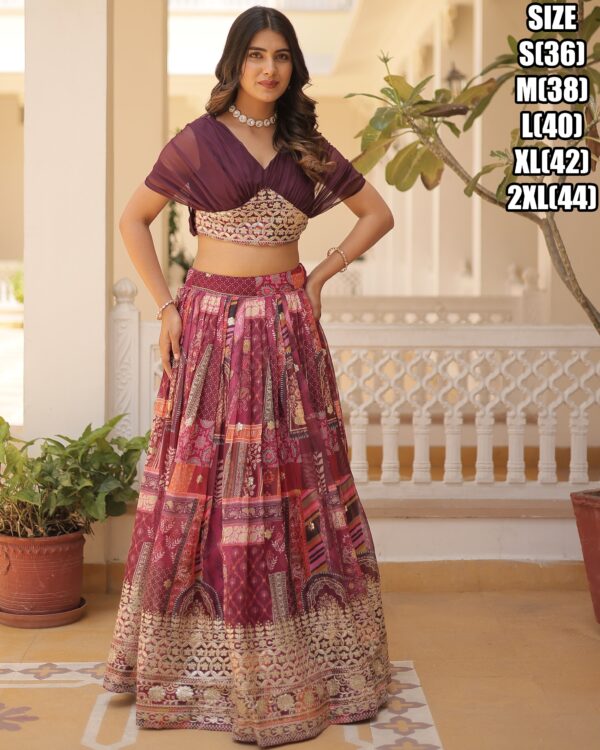 A Gorgeously Designed Flared Lehenga And Crop Top Collection For Weddings And Parties