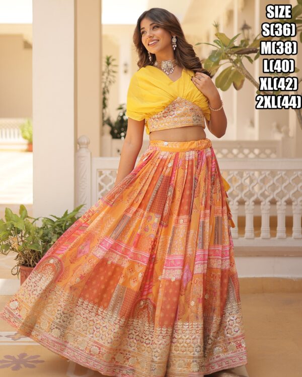 A Gorgeously Designed Flared Lehenga And Crop Top Collection For Weddings And Parties
