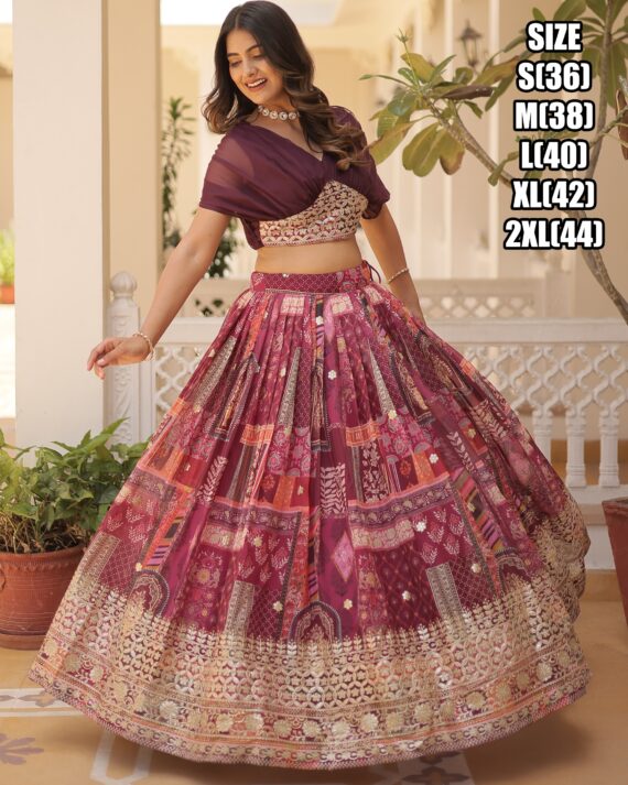 A Gorgeously Designed Flared Lehenga And Crop Top Collection For Weddings And Parties