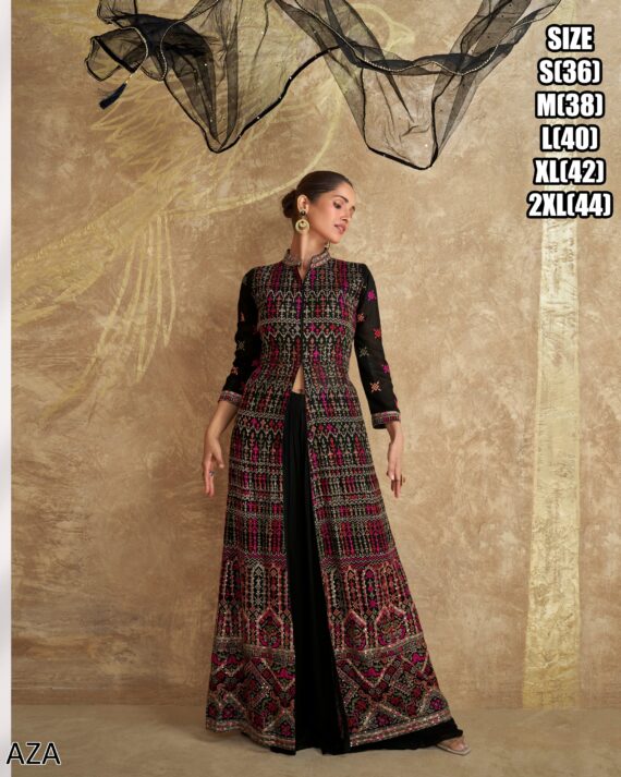 Ethnicrang Brings Collection Of Party Wear Sets Featuring Embroidered Dress With Plazo And Dupatta