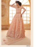 WeddingWear Cording And Thread Work Semi-Stitched Bridal Lehenga Choli