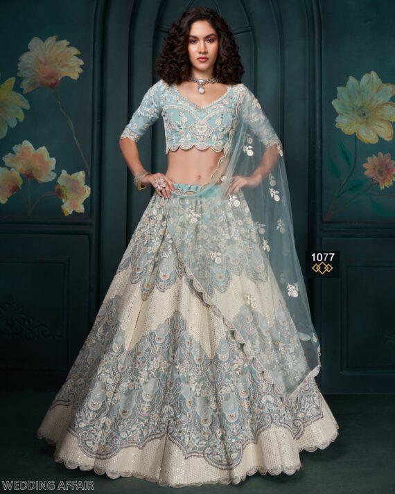 Buy Latest Embroidered Designer Semi-Stitched Bridal Lehenga Choli Collection