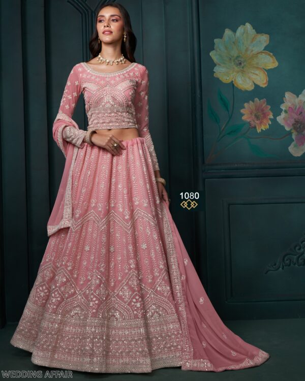 Buy Latest Embroidered Designer Semi-Stitched Bridal Lehenga Choli Collection