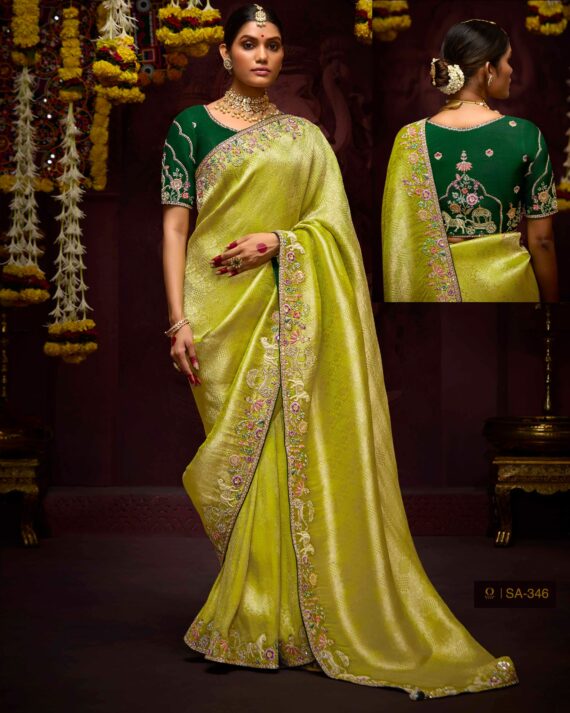 Shop The Best Collection Of Un-Stitched Kanjivaram Silk Sarees At Ethnicrang