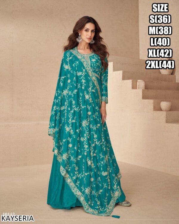 This Fashionable Two Piece Gown Which Is Perfect For Luxurious Weddings And Parties