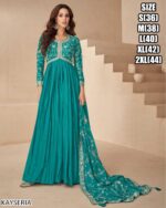 This Fashionable Two Piece Gown Which Is Perfect For Luxurious Weddings And Parties