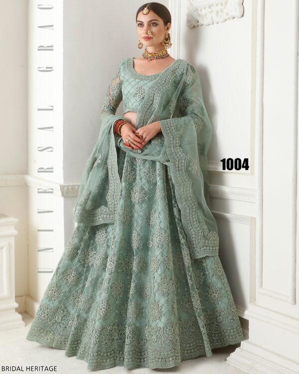 A Stunning Lehenga Choli Heavy Embellished Designed Specially For Wedding Season