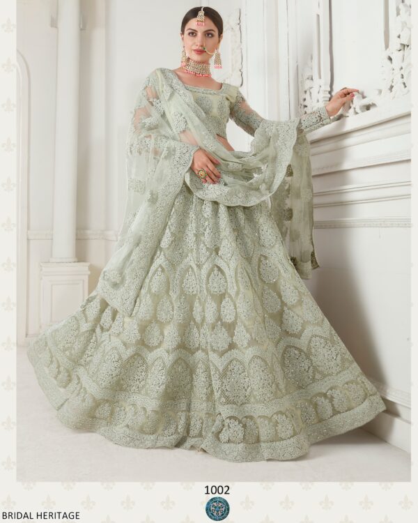 A Stunning Lehenga Choli Heavy Embellished Designed Specially For Wedding Season