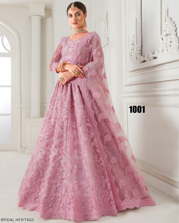 A Stunning Lehenga Choli Heavy Embellished Designed Specially For Wedding Season