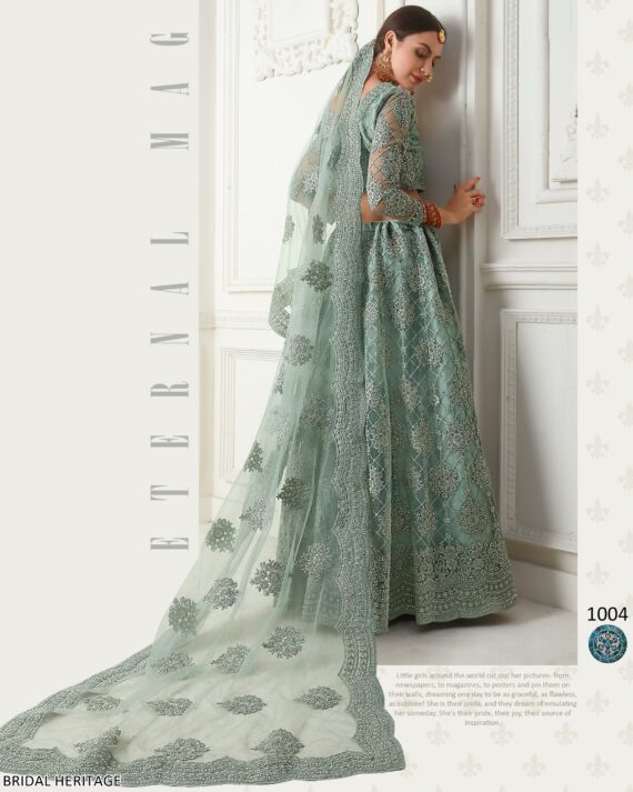 A Stunning Lehenga Choli Heavy Embellished Designed Specially For Wedding Season