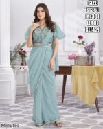 Designer Collection Of Eleven Designs Premium Shimmer Georgette And Fancy Drape Sarees