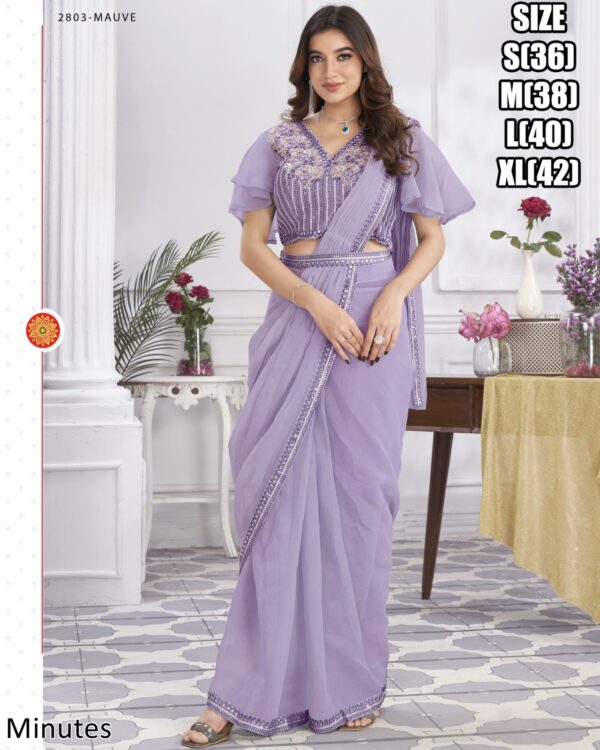 Designer Collection Of Eleven Designs Premium Shimmer Georgette And Fancy Drape Sarees