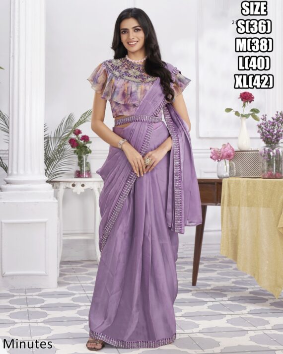 Designer Collection Of Eleven Designs Premium Shimmer Georgette And Fancy Drape Sarees