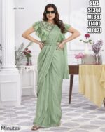Designer Collection Of Eleven Designs Premium Shimmer Georgette And Fancy Drape Sarees