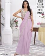 Designer Collection Of Eleven Designs Premium Shimmer Georgette And Fancy Drape Sarees