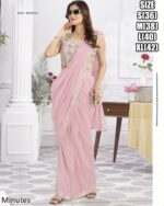Designer Collection Of Eleven Designs Premium Shimmer Georgette And Fancy Drape Sarees