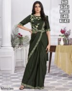 Designer Collection Of Eleven Designs Premium Shimmer Georgette And Fancy Drape Sarees