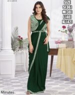 Designer Collection Of Eleven Designs Premium Shimmer Georgette And Fancy Drape Sarees
