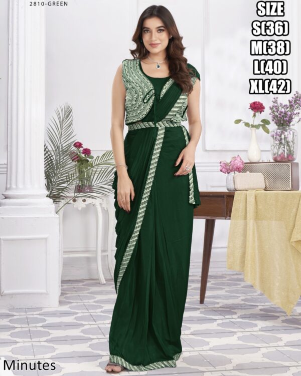 Designer Collection Of Eleven Designs Premium Shimmer Georgette And Fancy Drape Sarees