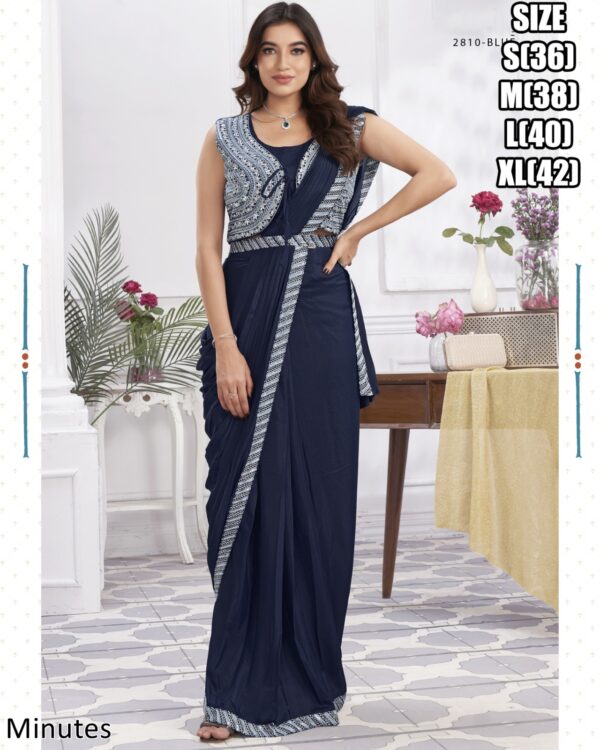 Designer Collection Of Eleven Designs Premium Shimmer Georgette And Fancy Drape Sarees