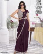 Designer Collection Of Eleven Designs Premium Shimmer Georgette And Fancy Drape Sarees