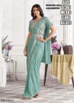 Designer Collection Of Eleven Designs Premium Shimmer Georgette And Fancy Drape Sarees
