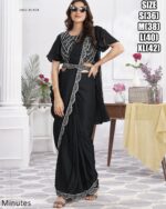 Designer Collection Of Eleven Designs Premium Shimmer Georgette And Fancy Drape Sarees