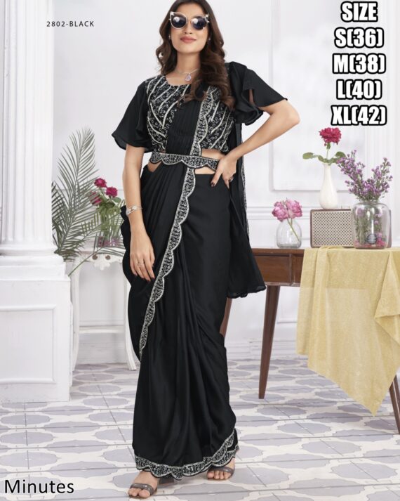 Designer Collection Of Eleven Designs Premium Shimmer Georgette And Fancy Drape Sarees