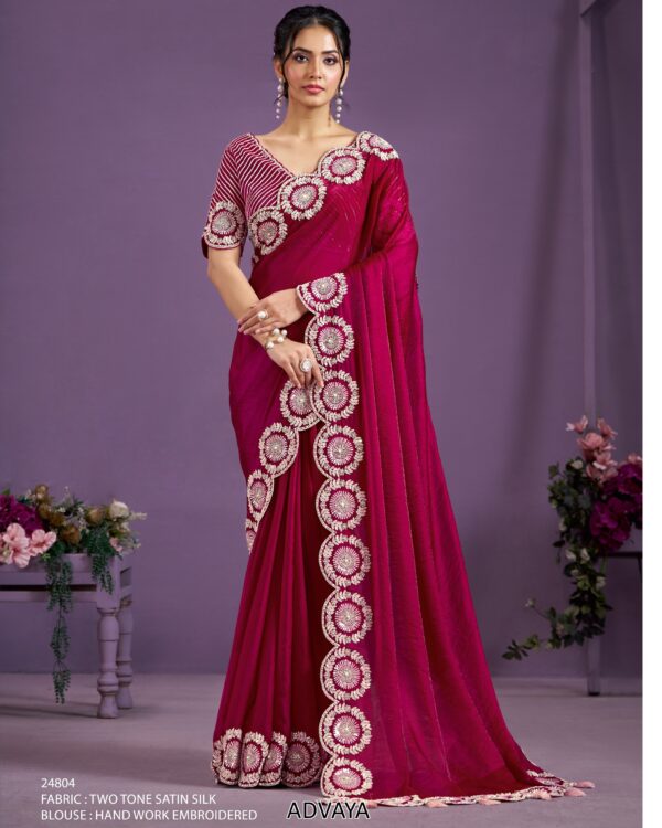 We Have Scintillating Collection Of Party Wear Designer Un-Stitch Sarees