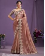 We Have Scintillating Collection Of Party Wear Designer Un-Stitch Sarees