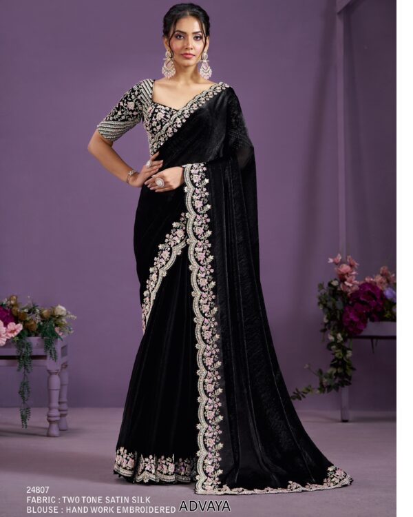 We Have Scintillating Collection Of Party Wear Designer Un-Stitch Sarees