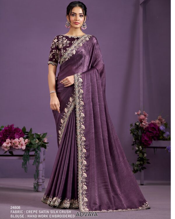 We Have Scintillating Collection Of Party Wear Designer Un-Stitch Sarees
