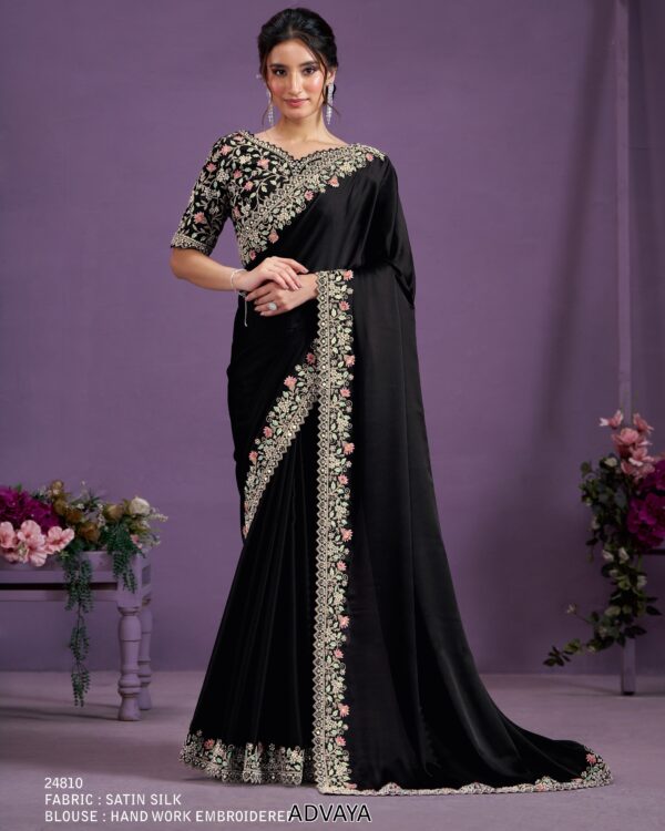 We Have Scintillating Collection Of Party Wear Designer Un-Stitch Sarees