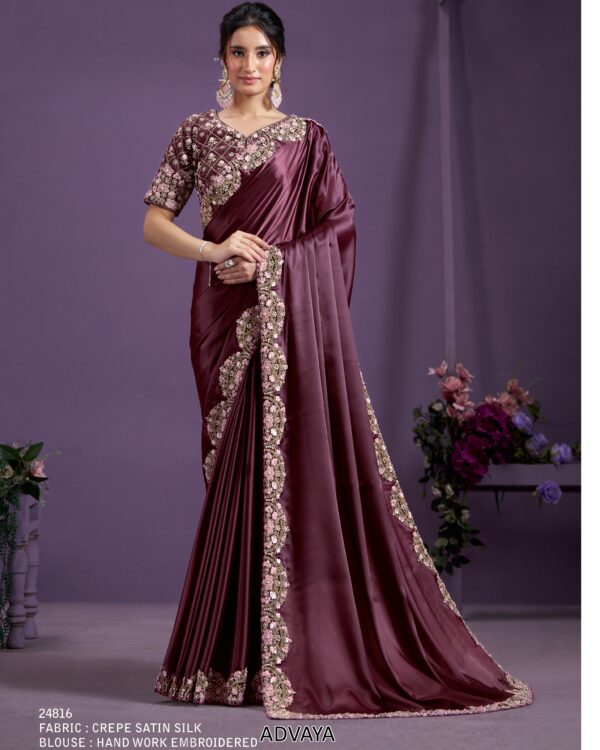 We Have Scintillating Collection Of Party Wear Designer Un-Stitch Sarees