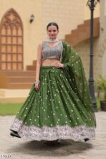Exclusive Ethnic Style On Your Special Occasion With Semi-Stitch Party Wear Lehenga Choli