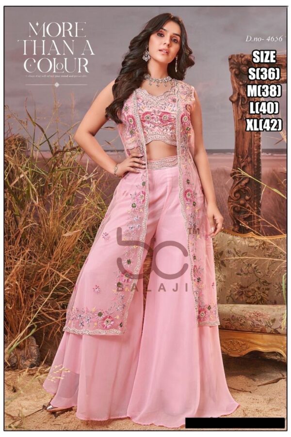 Get Ready To Elevate Your Wardrobe With A Vibrant Colors And Designs Of Crop Top, Plazo And Koti Sets