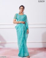 New Party Wear Sequence Embroidered Fancy Designer Saree With Un-Stitched Blouse