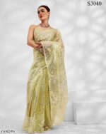 New Party Wear Sequence Embroidered Fancy Designer Saree With Un-Stitched Blouse