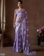 Our Premium And Authentic Partywear Designer Un-Stitched Saree Collection 2024