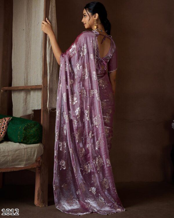 Our Premium And Authentic Partywear Designer Un-Stitched Saree Collection 2024