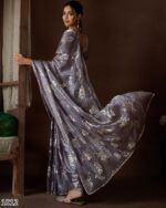 Our Premium And Authentic Partywear Designer Un-Stitched Saree Collection 2024