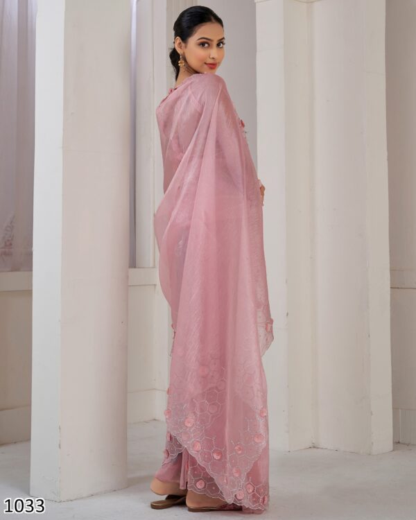 We Bring You The Finest Partywear Designer Organza Saree Collection Of Women